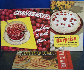 3 Different Baking Cookbooks 20th Century