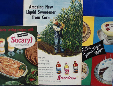 3 Cookbooks Using Different Sweetners 1955