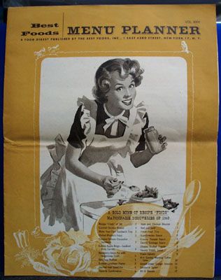 Best Foods Menu Planner Vol XXIV 20th Century Best Foods