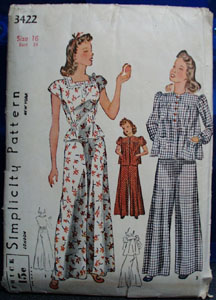 Simplicity Pattern No 3422 Girls PJs Size 16