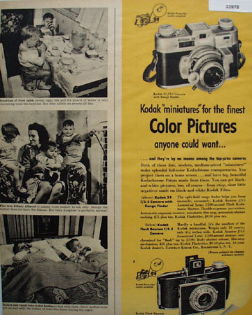 Eastman Kodak Miniatures 1948 Ad