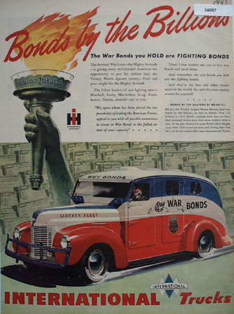 International Trucks War bonds 1945 Ad