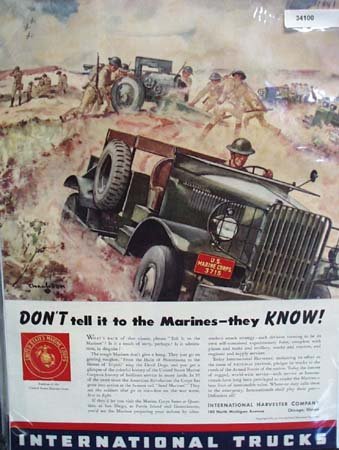International Trucks U.S. Marine 1941 Ad