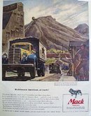 Mack Trucks American At Work 1942 Ad