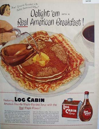 Towles Log Cabin Syrup 1951 Ad