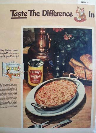 Heinz 57 Varieties Spaghetti 1951 Ad