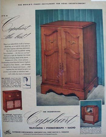 Capehart Television Phonograph Radio 1951 Ad