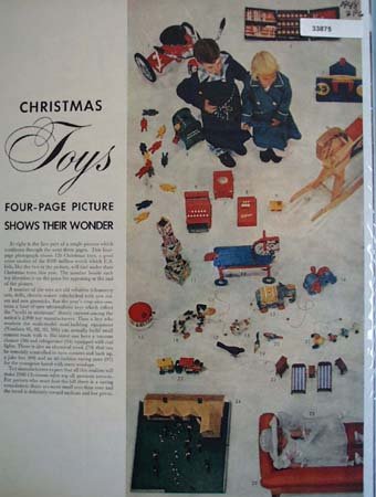 Toy Manufacturers Christmas Toys 1948 Ad
