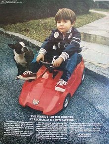 Eldon Industries Poweride battery Toy Car 1970 Ad