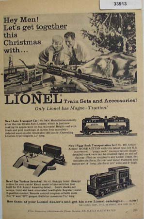 Lionel Train Sets and Accessories 1955 Ad