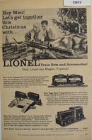 Lionel Train Sets and Accessories 1955 Ad