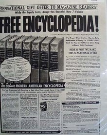 Book League of America Encyclopedia 1949 Ad