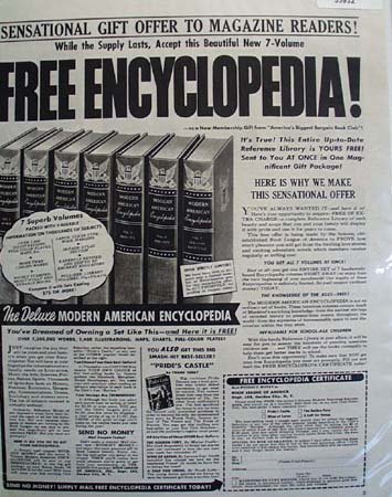 Book League of America Encyclopedia 1949 Ad