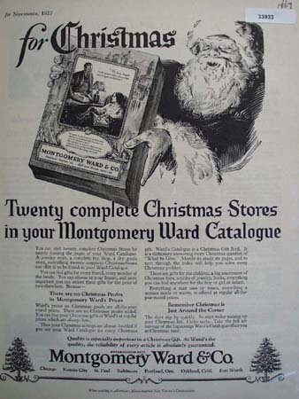 Montgomery Ward and Co. Catalogue 1927 Ad