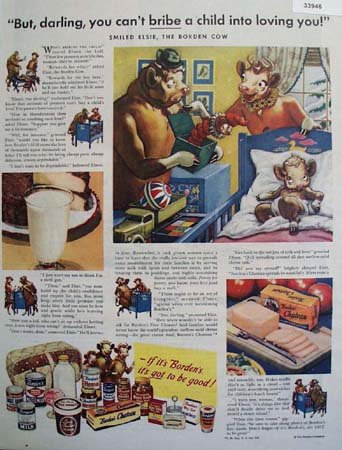 Bordens Co. Elsie the Borden Cow 1948 Ad