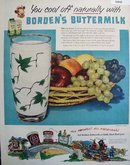 Bordens Buttermilk 1952 Ad