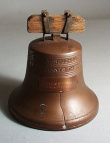 Copper Liberty Bell Bank 1919 Walkerton Indiana