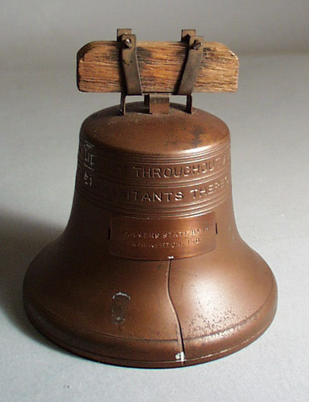 Copper Liberty Bell Bank 1919 Walkerton Indiana