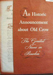 Old Crow Daniel Webster 1953 Ad