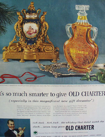Old Charter Whiskey 1953 Ad