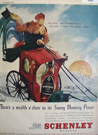 Schenley Reserve Whiskey 1947 Ad