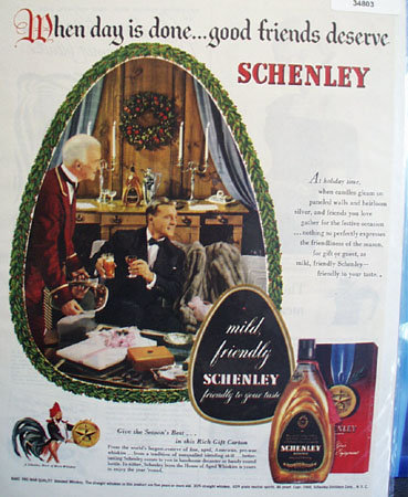 Schenlely Whiskey Season Best 1948 Ad