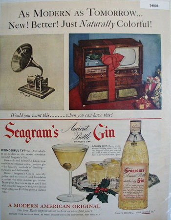 Segrams Modern American Original 1951 Ad