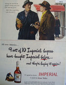 Hiram Walker Imperial Whiskey 1949 Ad