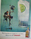 Gordons Distilled Dry Gin 1957 Ad