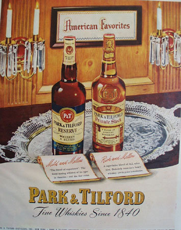 Park And Tilford Fine Whiskies 1949 Ad