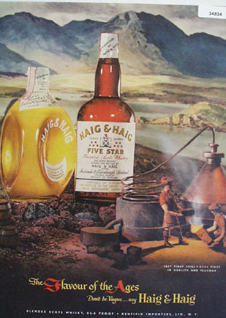Haig and Haig Blended Scots Whiskey 1951 Ad