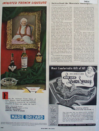 Marie Brizard French Liqueurs 1951 Ad