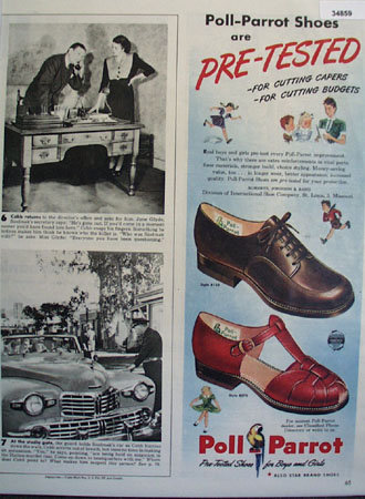 Poll Parrot Also Star Brand Shoes 1947 Ad