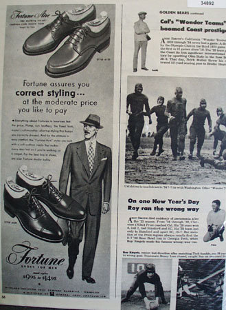Fortune Shoes Correct Styling 1951 Ad