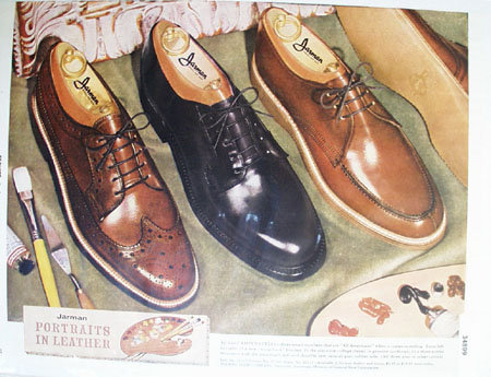 Jarman Shoes Portraits In Leather 1956 Ad