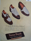Nunn Bush Ankle Fashioned Oxfords 1947 Ad