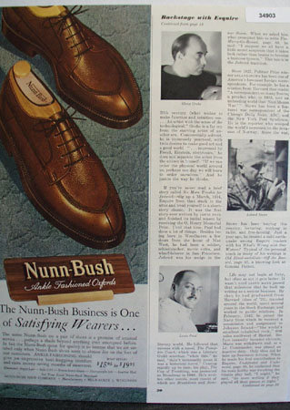 Nunn Bush Satisfying Wearers 1949 Ad