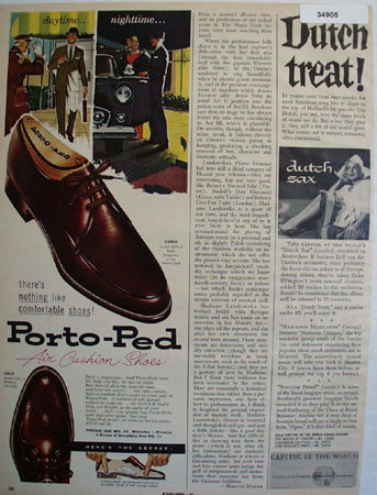 Porto-Ped Shoes 1957 Ad