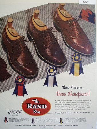 Roberts, Johnson And Rand Shoe 1952 Ad