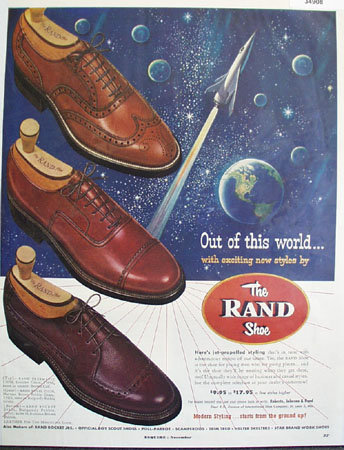 Rand Shoe Modern Styling 1953 Ad
