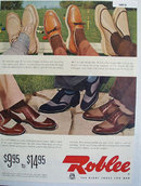 Roblee The Right Shoes For Men 1953 Ad
