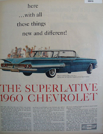 1960 Impala Sport Sedan 1959 Ad