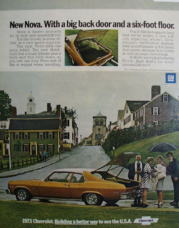 Chevrolet Nova Hatchback Coupe 1972 Ad