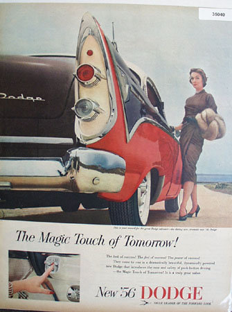 56 Dodge Magic Touch 1955 Ad