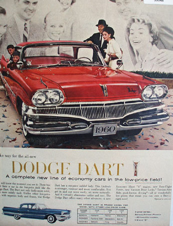 Dodge Dart Economy Car 1959 Ad