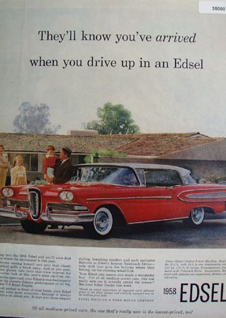 Edsel Citation Hardtop Car 1958 Ad