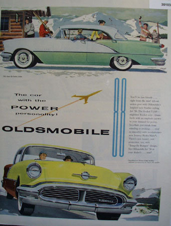 Oldsmobile Super 88 Holiday Sedan 1956 Ad