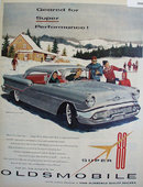 Oldsmobile Super 88 Holiday Coupe 1957 Ad