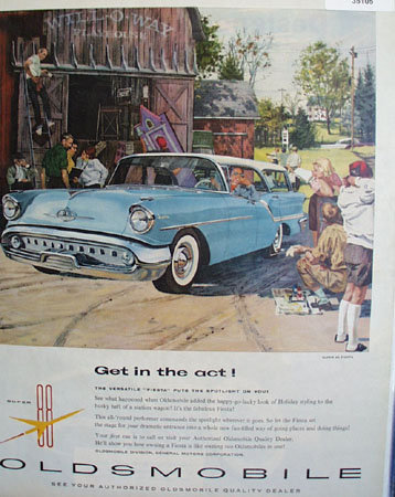 Oldsmobile Super 88 Fiesta 1957 Ad