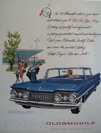 Oldsmobile General Motors 1959 Ad